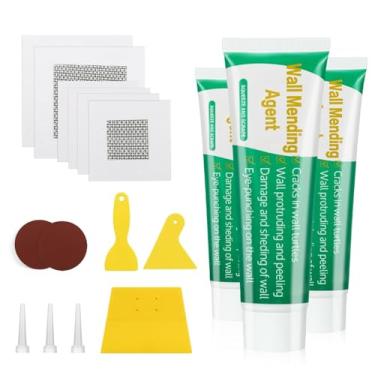 Imagem de GASRONS Kit de reparo de drywall, pacote com 3 pastas de reparo de parede, agente de reparo de parede, preenchimento de furos de superfície de parede, solução rápida e fácil