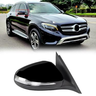 Imagem de Adequado para Mercedes Benz W253 GLC200 GLC300 GLC260 2016 2017 2018 2019 2020 Espelho retrovisor do carro retrovisor do passageiro dobrável, aquecimento, luz de chão, ponto cego, controle remoto, GPS