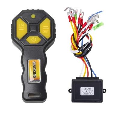 Imagem de SINOKING Guincho 12V Com Controle Remoto Sem Fio, Sistema Universal Para Caminhões, Quadriciclos E Utilitários Esportivos