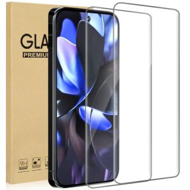 Imagem de Pacote com 2 protetores de tela para Google Pixel 10 Pro, [dureza 9H], [sem bolhas], [alta clareza], [anti-impressões digitais], [compatível com capas] filme de vidro temperado para Google Pixel 10