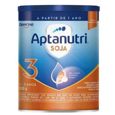Imagem de Fórmula Infantil Aptanutri Soja 3 Danone 800g  Para Crianças de 1 a 3 
