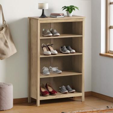 Imagem de Estante Média com 3 Prateleiras Madeira Maciça Maia Carvalho