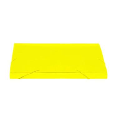 Imagem de Pasta Polionda com Aba e Elástico 20mm Polibras - Amarelo