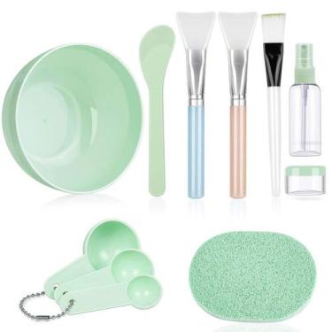 Imagem de Conjunto de taças de mistura Facemask Anezus, 11 unidades com escova e
