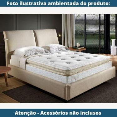 Imagem de Cama sem Cabeceira MH-2696 Herval Estofado Casal para Colchão 138 cm e