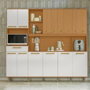 Imagem de Kit Cozinha Pilar 11 Portas e 01 Gaveta Poliman Móveis