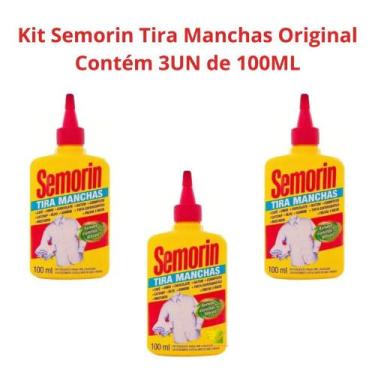 Imagem de Kit Semorin Tira Manchas Original Para Roupas - Original NFe - Omo