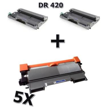 Imagem de Kit 2X Cartucho Cilindro + 5 Toner TN 450 + 2 DR 450 Dcp-7065 Mfc-7860