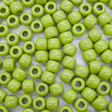 Imagem de Passante Miçanga Tererê Plástico Verde 10mm 200pçs 160g - Macall