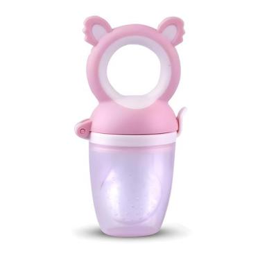 Imagem de Porta Frutinhas Silicone Babydeas Rosa - AMOVERI