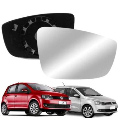Imagem de Lente Retrovisor Vw Gol G6 Fox Up 2010 11 12 13 14 15 16 17 - Blawer