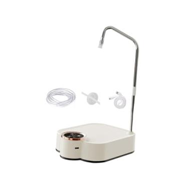 Imagem de IEUDNS Dispensador de água de mesa, portátil, bomba elétrica inteligente para garrafas de água universal para escritório, atividades ao ar livre, viagens, Branco