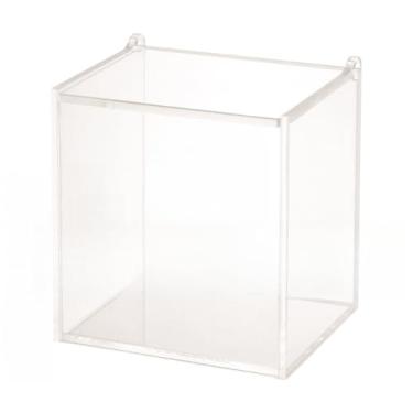 Imagem de Caixa Porta Chá Pequena com 1 Nicho Tampa Articulada em AcríLico Cristal