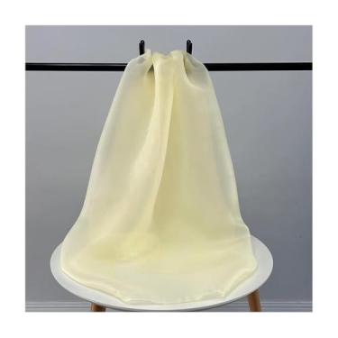 Imagem de 5 Meters Thickened Satin-Finish Organza Fabric for Wedding Dresses, Bridal Gowns - 150cm Wide(Beige)