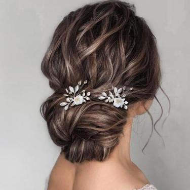Imagem de Acessórios de cabelo de noiva Alfinetes de cabelo de casamento SWEETV 