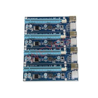 Imagem de Baibo Adaptador USB 3.0 PCI-E Express 1x para 16x Extender Riser Card Pcie 1 para 4 USB Conversor Placa de Vídeo Gráfica para Miner BTC Litcoin (Placa Única)