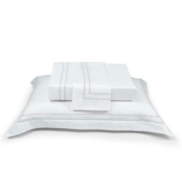 Imagem de FRONHA PREMIUM HARMONIOUS WHITE - CETIM 300 FIOS - 50X90