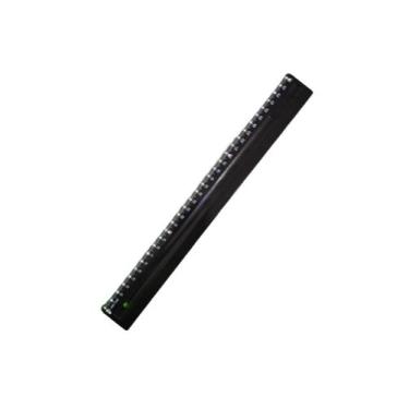 Imagem de Régua Baixa Visão Braille Tátil Adaptada Alto Contraste com 30Cm - Inc