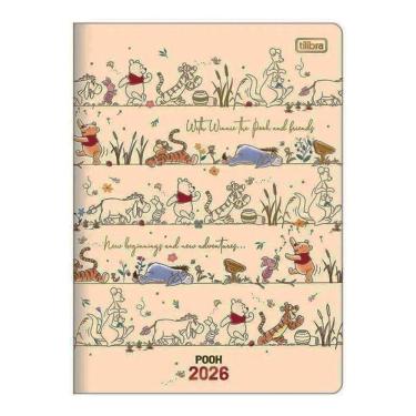 Imagem de Agenda Planner Ursinho Pooh 2026 Grampeado 20 Folhas Friends - Tilibra