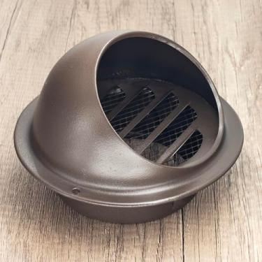 Imagem de Tampa de ventilação redonda de 7 cm de aço inoxidável com tela de capô grade de malha para exaustor de garagem cozinha, ventilação Soffit para orifício de parede e saída de ventilação de duto de ar