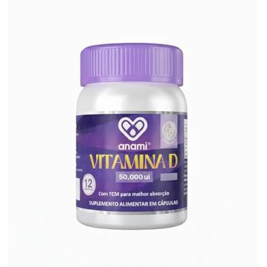 Imagem de Vitamina D3 50.000UI com TCM – 12 Cápsulas - Suplemento Alimentar