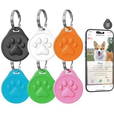 Imagem de Plaquinha de Identificação Pet com QR Code, Plástico ABS Resistente, 4 Cores Disponíveis, Tag Inteligente para Cães e Gatos e PETs em geral.