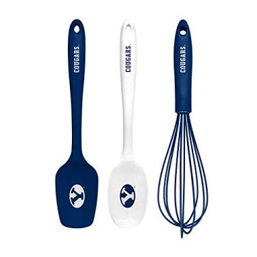 Imagem de The Sports Vault NCAA BYU Cougars Conjunto de utensílios de cozinha de 3 peças