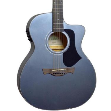 Imagem de Violão Tagima Rio Negro Eletroacustico Metallic Deep Silver Satin