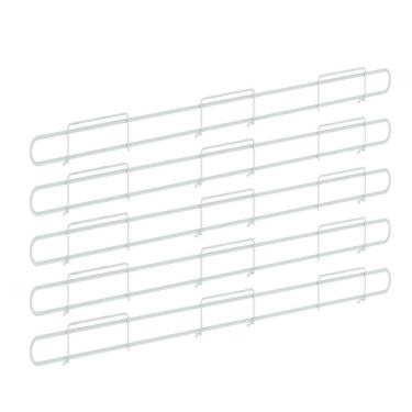 Imagem de Anteparo frontal amapa 092 branco para bandeja gondola kit 5