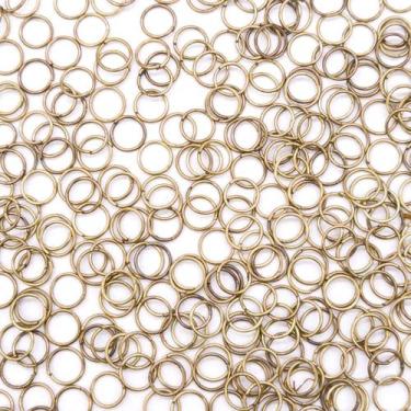 Imagem de Argola Elo Metal Ouro Velho 6mm Chaveiro 500pçs 60g Arte - Macall