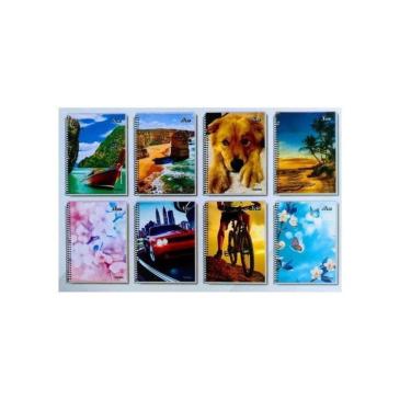 Imagem de Caderno Espiral 1/4 Flexivel 48Fls. - Pacote Com 40 Cadernos