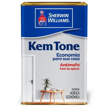 Imagem de Tinta ACR Kemtone Branco Fosco Sherwin Williams 18L - SHERWIN-WILLIAMS