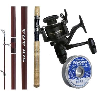 Imagem de Kit de Pesca Shimano Molinete Ix Vara Solara 8-12lb Linha