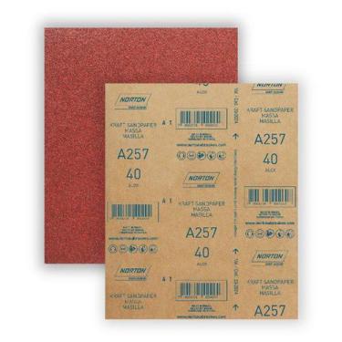 Imagem de Folha de lixa massa a257 grão 80 norton