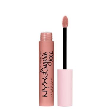 Imagem de NYX PROFESSIONAL MAKEUP Lip Lingerie XXL Batom Líquido Fosco, Desvestido (Rosa Nude)