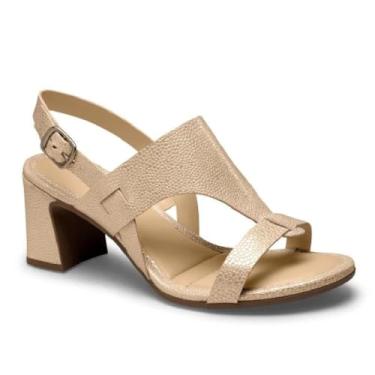 Imagem de Sandália Mississipi de Salto Bloco MF413- Bege (Nude, BR, Adulto, Numérico, 38)
