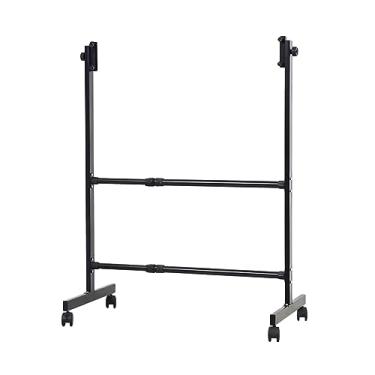 Imagem de CUTPOIY Suporte de metal preto móvel para quadro branco, quadro-negro, quadro apagável a seco, suporte de rolamento ajustável, para sala de aula e escritório em casa