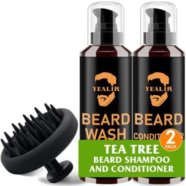 Imagem de Conjunto de sabonete e condicionador de barba YEALIR com óleos de mela