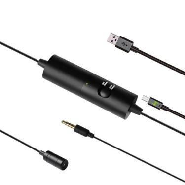 Imagem de Microfone de lapela simples,recarregável,smartphone/câmera,6m,Omnidire