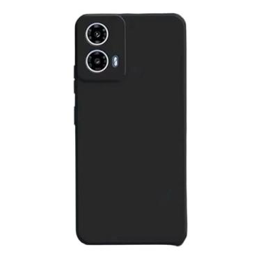 Imagem de Capa Capinha Compatível Motorola Moto G24 power silicone Aveludada Ultra Fina e Resistecia Premium (PRETO)