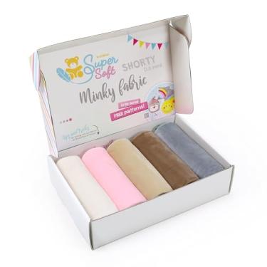 Imagem de kullaloo Tecido de pelúcia | Pacote de tecido pré-cortado: 5 peças de tecido de minky sólido para costura | 19,5 x 29,5 cada | para pelúcias, cobertores de bebê, travesseiros, camas de cachorro