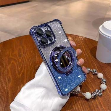 Imagem de Capa com suporte espelhado e anel com revestimento brilhante para Xiaomi Redmi Note 13 Pro 12 4G 10 11 12 13 Pro 5G 11S 14C 13 12 12C 10C 9A, S16530, para Redmi 9C