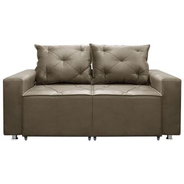 Imagem de Sofá 2 Lugares Retrátil E Reclinável Bariloche 1.80cm C/ Molas - Veludo Castor