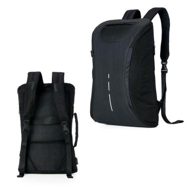 Imagem de Mochila Profissional Para Notebook All Black Com Conector Usb E Divisórias Internas