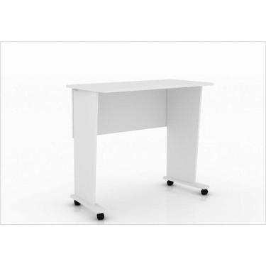 Imagem de Mesa Para Notebook Com Rodízios Me4117 Branco
