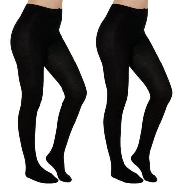 Imagem de Kit 2 Meias-Calças Selene Inverno Fio 80 Feminina