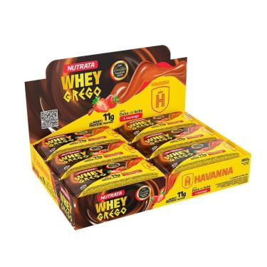 Imagem de Barra Whey Grego Bar - 12 Unidades de 40g Dulce de Leche Havanna e Morango - Nutrata-Feminino