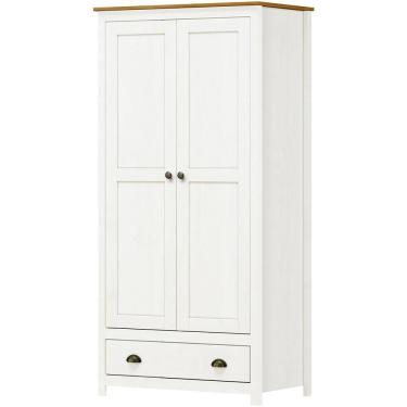 Imagem de Armario 2 Pt 1 Gv Madeira Maciça 91 Cm 9103 Branco Freijo Milani Store