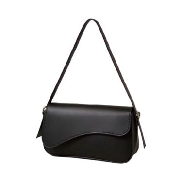 Imagem de Bolsa Feminina Transversal Pequena Casual Para Dia A Dia Estilo Moderno Elegante (Preto)