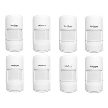 Imagem de Kit 8 Sensores Alarme Passivo Ivp 5001 Pet Shield Intelbras